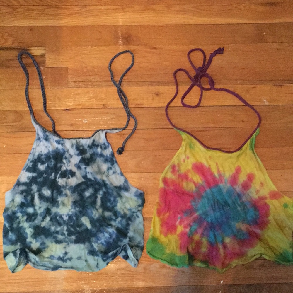 Lot of 2 Urban Outfitters Tie Dye Halter Tops 🌈